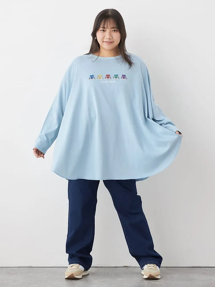 サックス 【コンバース】天竺ポンチョチュニック | フォーエル公式通販