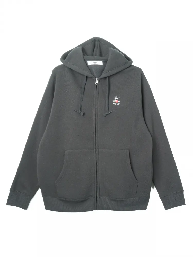 C．グレー 【Disney】裏起毛フルZIPパーカー | フォーエル公式通販