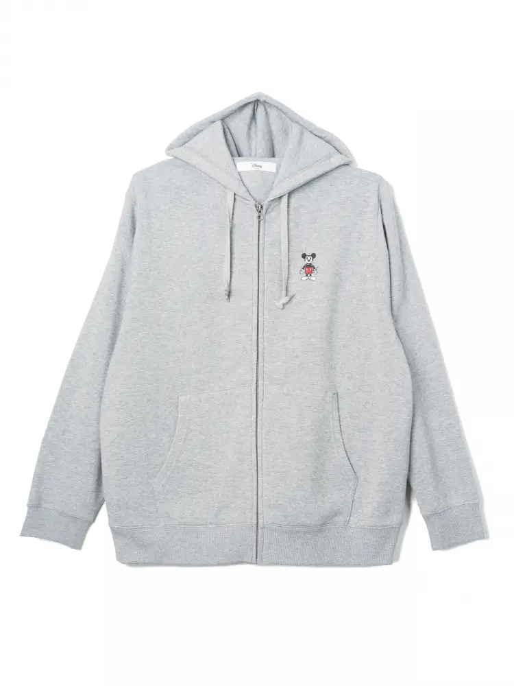 C．グレー 【Disney】裏起毛フルZIPパーカー | フォーエル公式通販