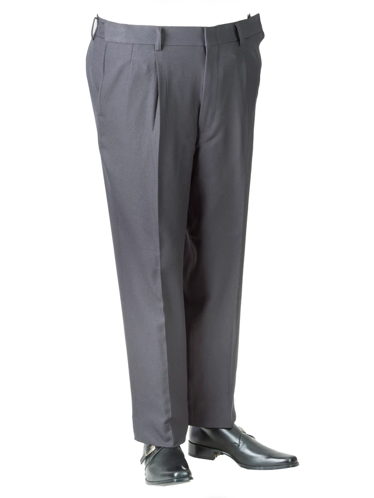 ブラック 【股下73cm】スソ上げのいらない洗えるレングススラックス