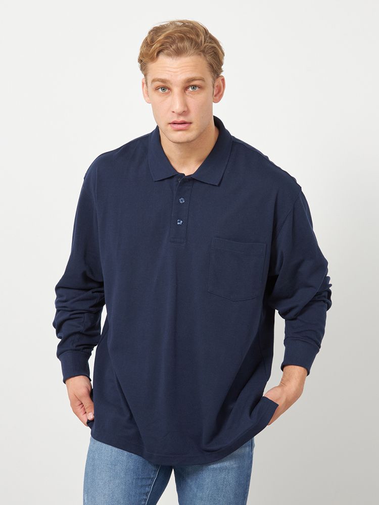 ホワイト 【EL.FO】鹿の子長袖ポロシャツ | フォーエル公式通販