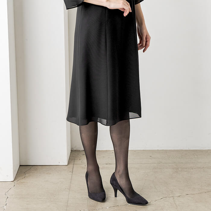 洗える｜涼しく軽やか、夏の定番ワンピース 7号・ブラック｜東京