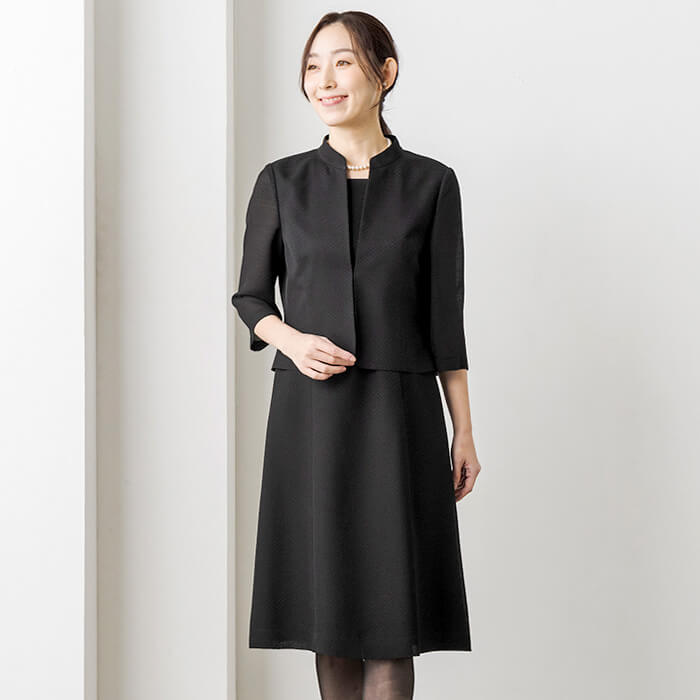 とにかくゆったり夏ワンピース LL・ブラック｜東京ソワール