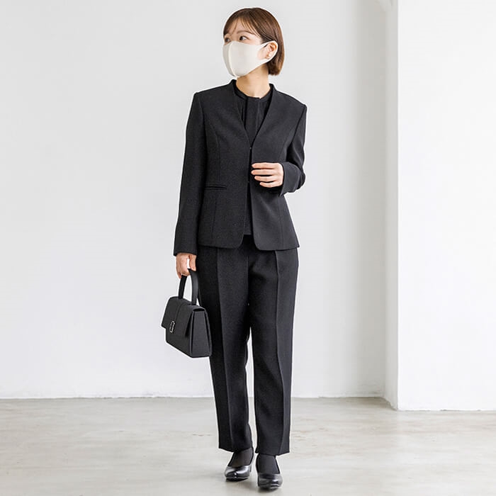 cahoさんコラボ｜小柄さん向けテーパードのパンツスーツ 9号