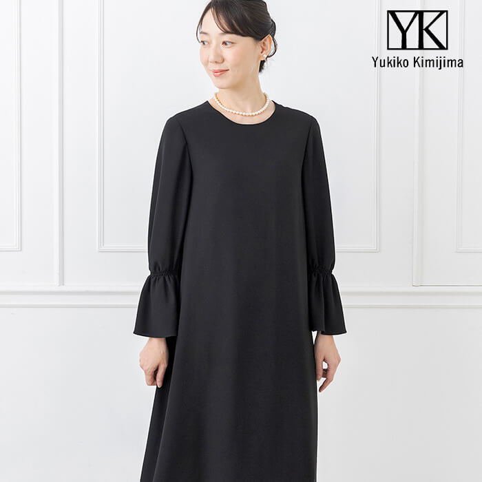 前後2WAYのフォーマルワンピース M・ブラック｜東京ソワール