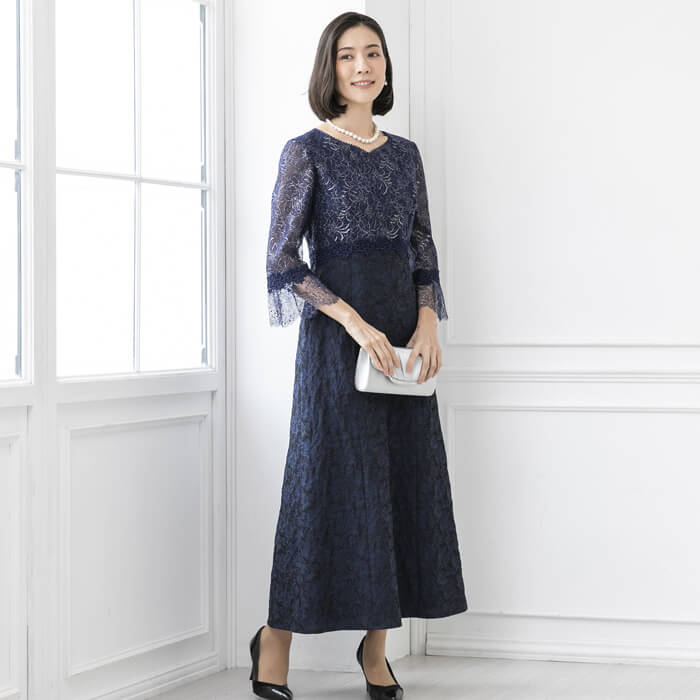 スタイルアップなマザードレス 13号・ネイビー｜東京ソワール