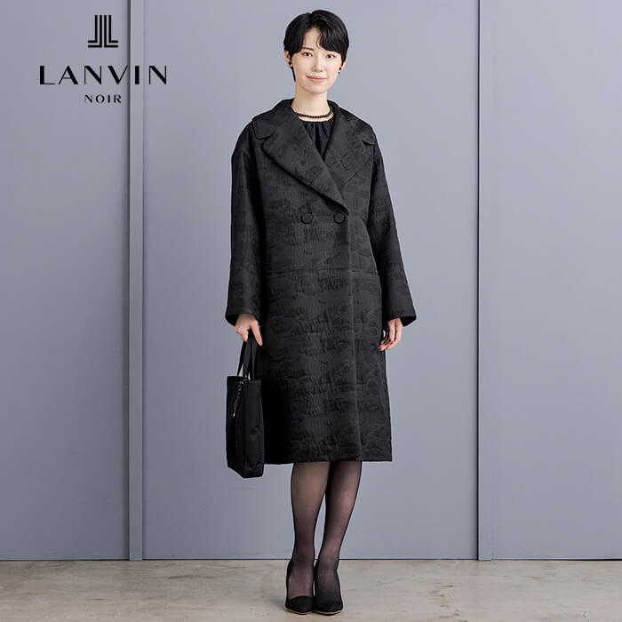 ゆったり仕立てのラグジュアリーコート 9号・ブラック｜東京ソワール