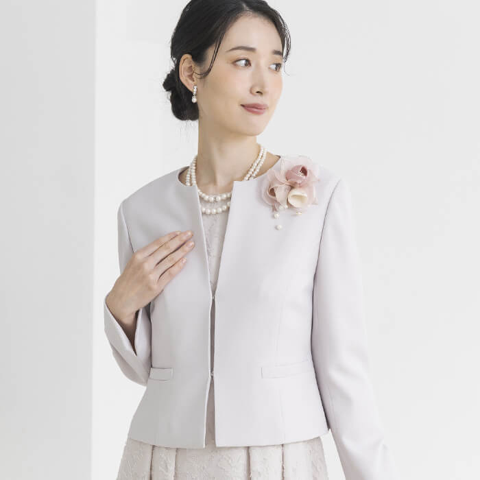 洗える｜カットジャカードのセレモニースーツ 15号・ピンク｜東京