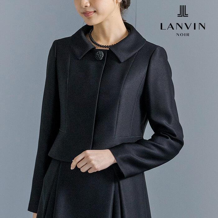 新聞掲載】ショールカラーアンサンブル 15号・ブラック｜東京