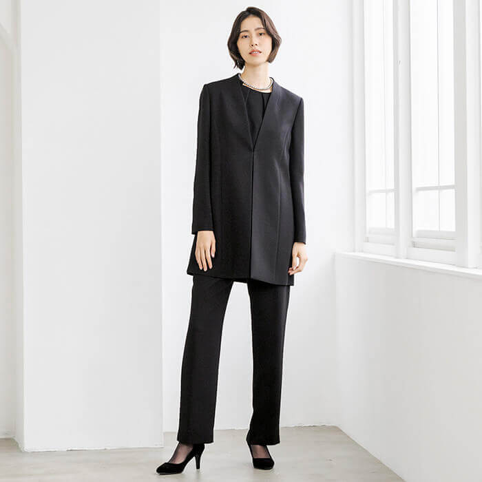 洗える｜前開きブラウス 11号・ブラック｜東京ソワールオンラインストア