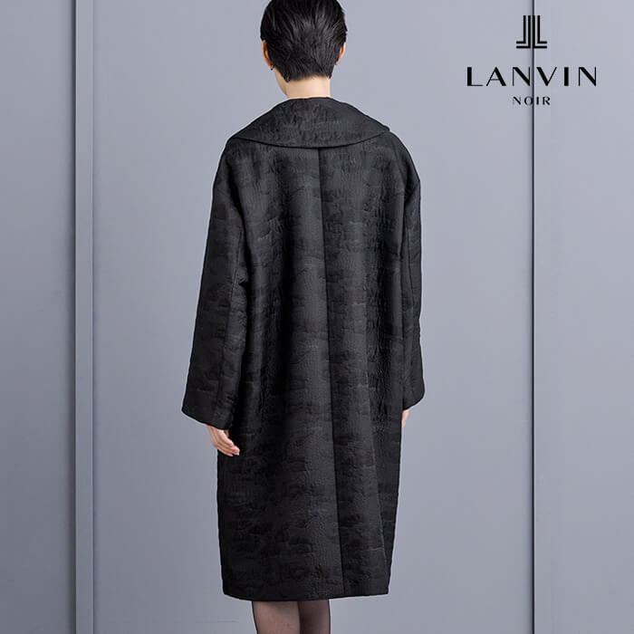 ゆったり仕立てのラグジュアリーコート 9号・ブラック｜東京ソワール