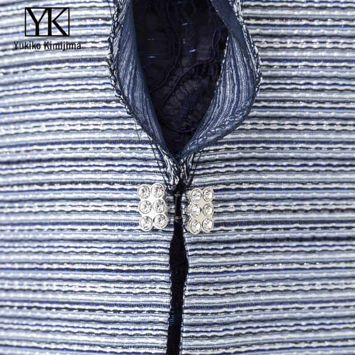 胸当て付きフォーマルジャケット 13号・ネイビー｜東京ソワール