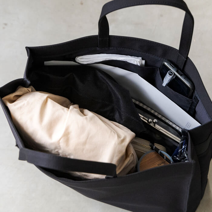 撥水加工】ビッグサイズのお受験トートバッグ ・ブラック｜東京