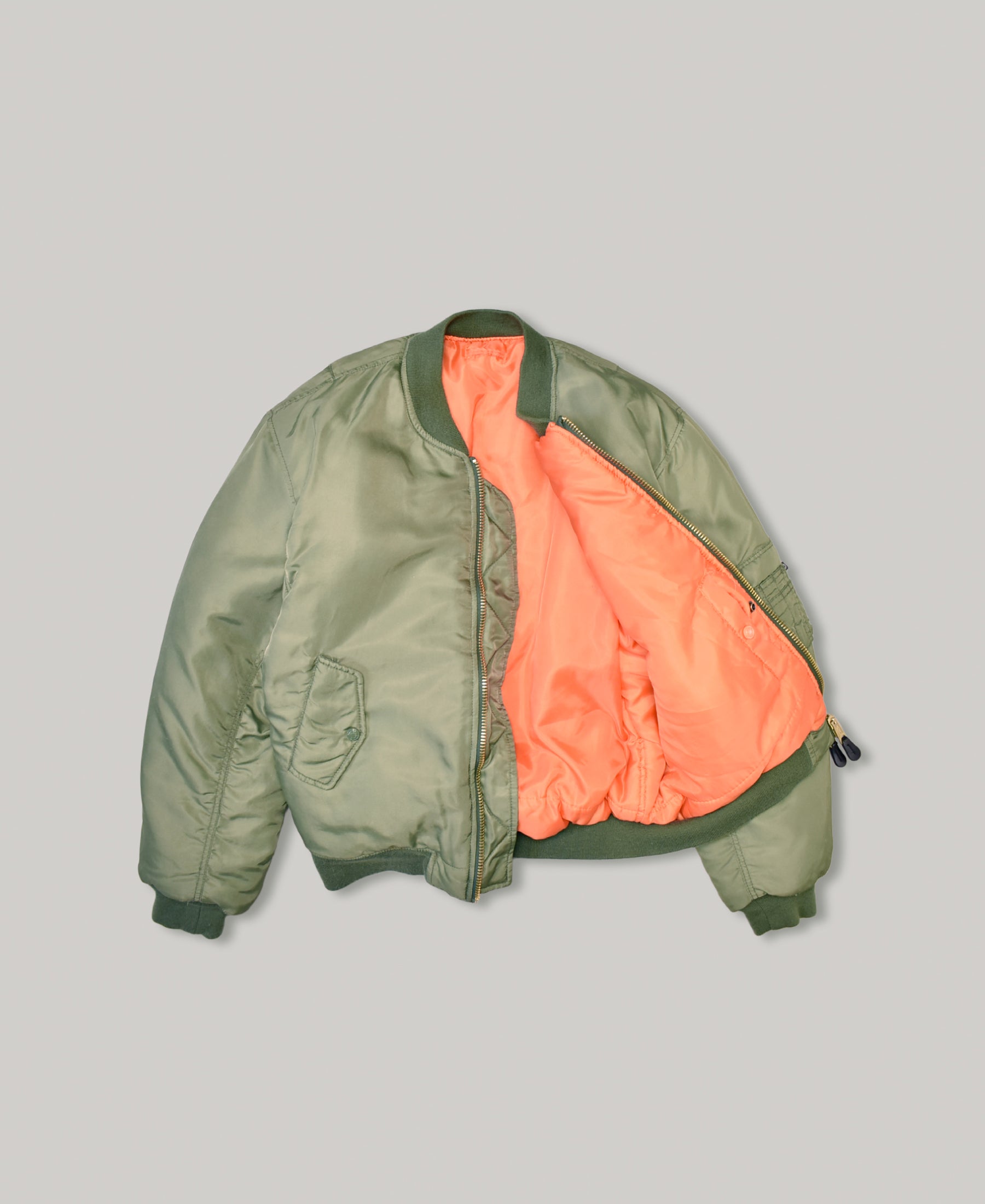 MA-1 | VINTAGE WASH BOMBER JACKET | OD – F.M.C.D. ONLINE STORE
