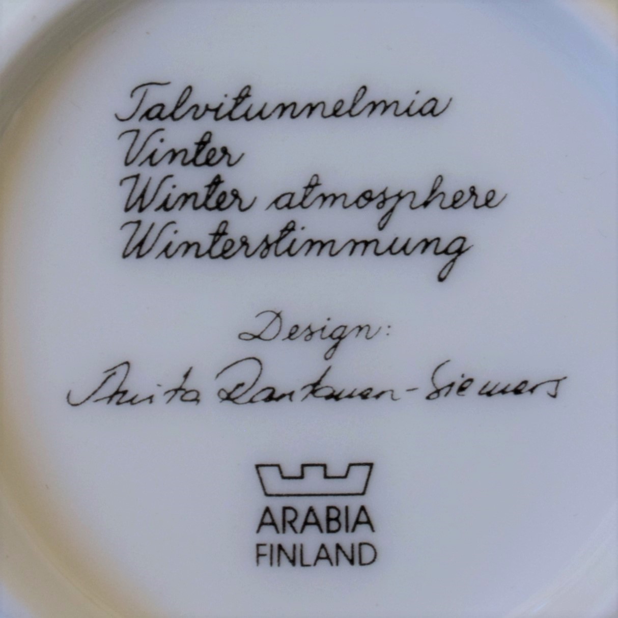 冬のミニプレート / 豆皿・絵皿 / ARABIA・アラビア | florantik