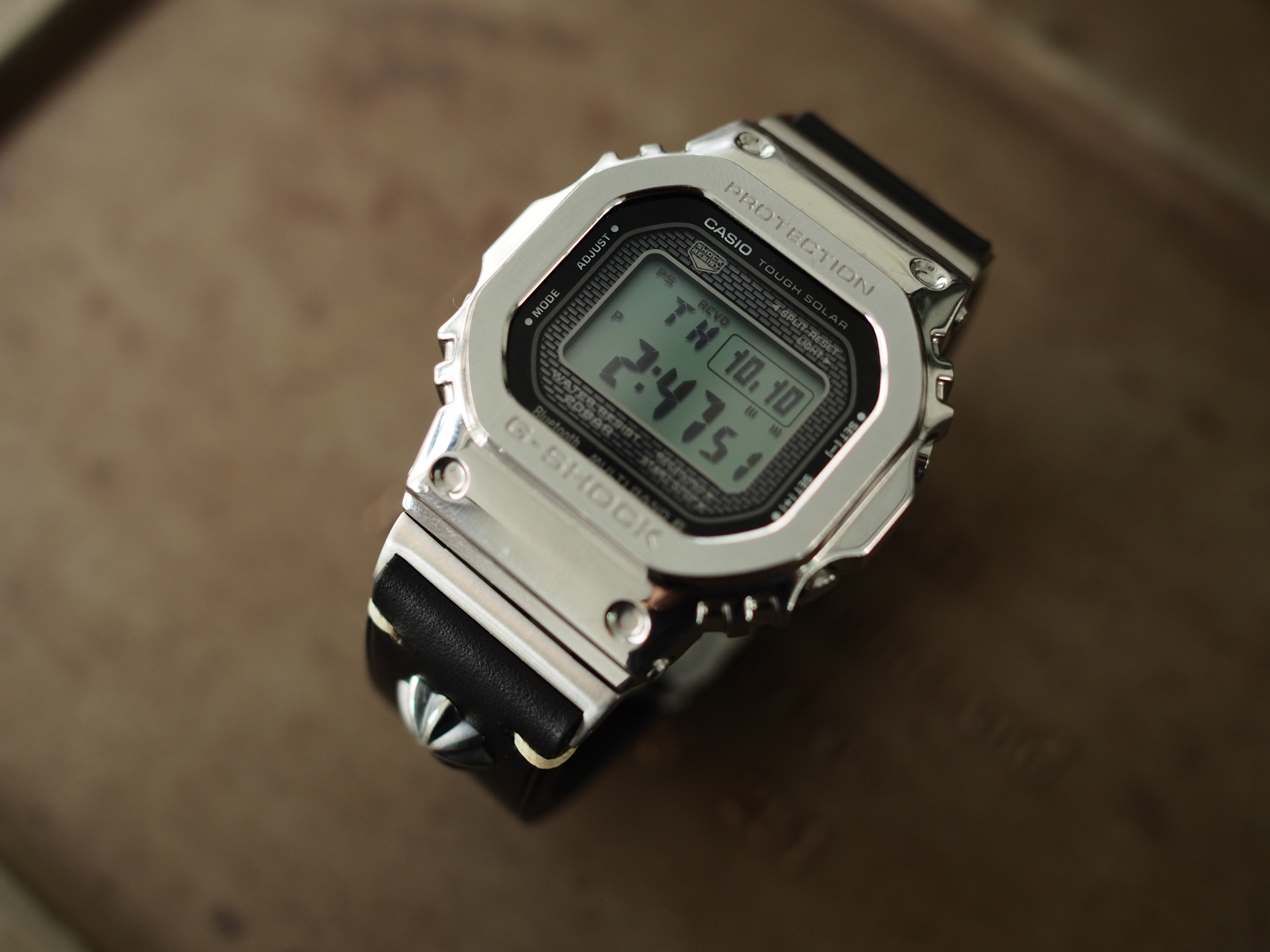 G-SHOCK カスタム用レザーベルト（バンド）とベルト・ベゼル交換による