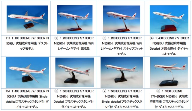全日空商事、5月までに次期政府専用機とANA塗装MRJモデルプレーン出荷