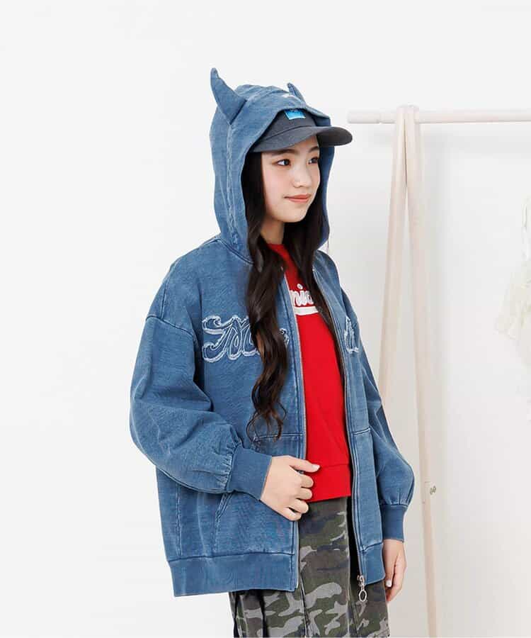 デビルBIGパーカー（G105016）|algy（アルジー） 女の子（女の子