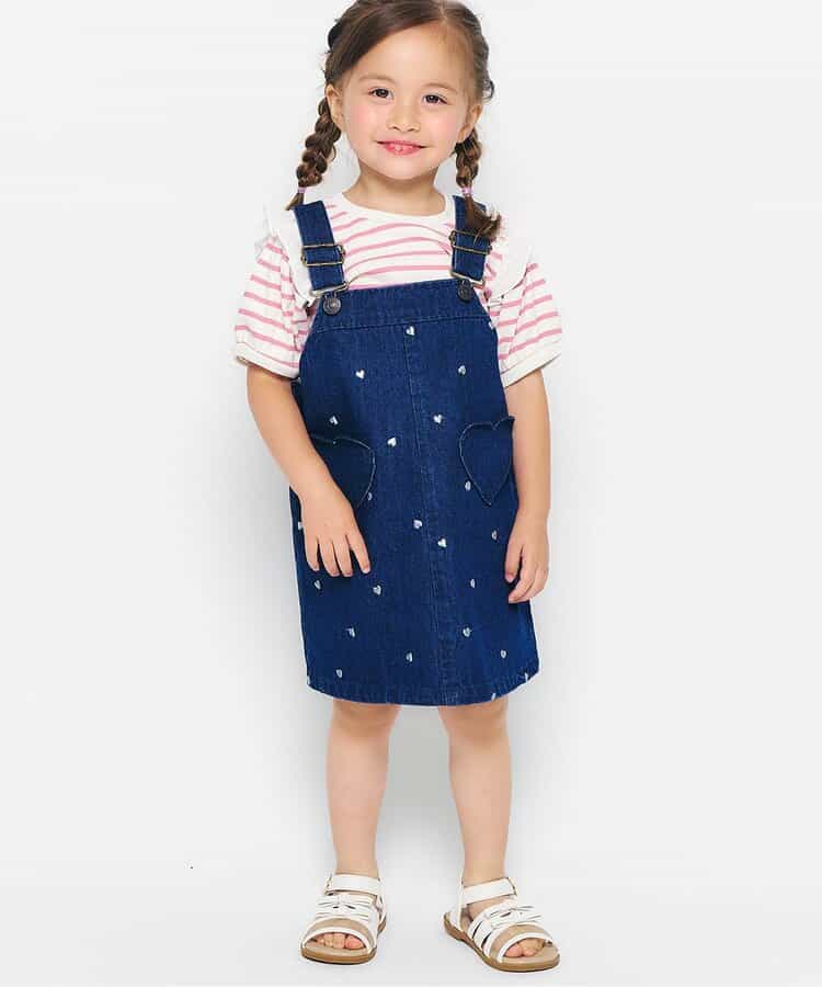 ☆SALE☆【リンク】さくらんぼ・ハート刺繍ジャンスカ（V417945