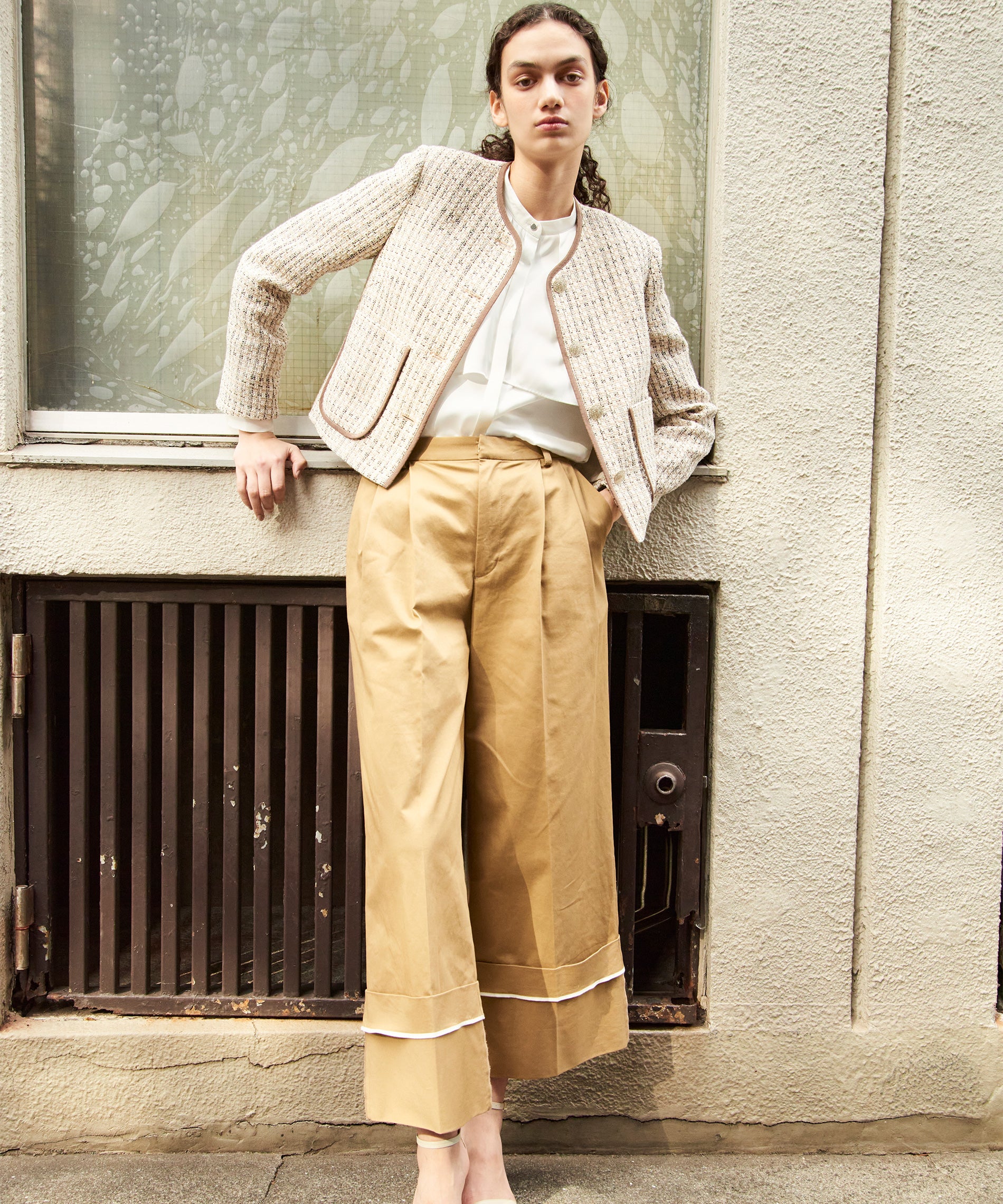 配色パイピングツイードジャケット – FACE SANS FARD