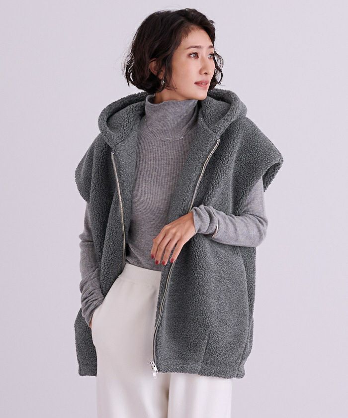 フーディーボアベスト | ur's（ユアーズ）