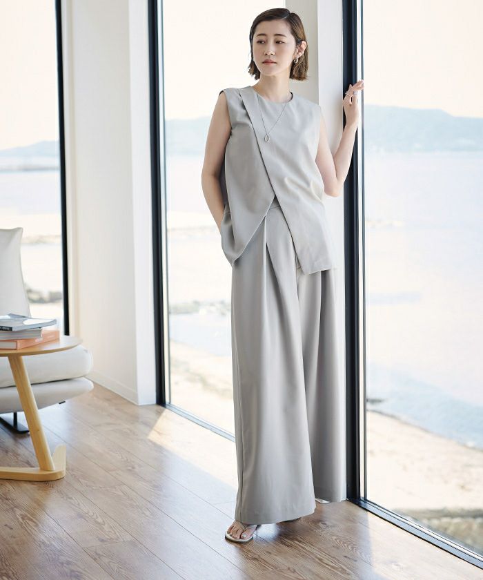 オーバーラップタックワイドパンツ | ur's（ユアーズ）