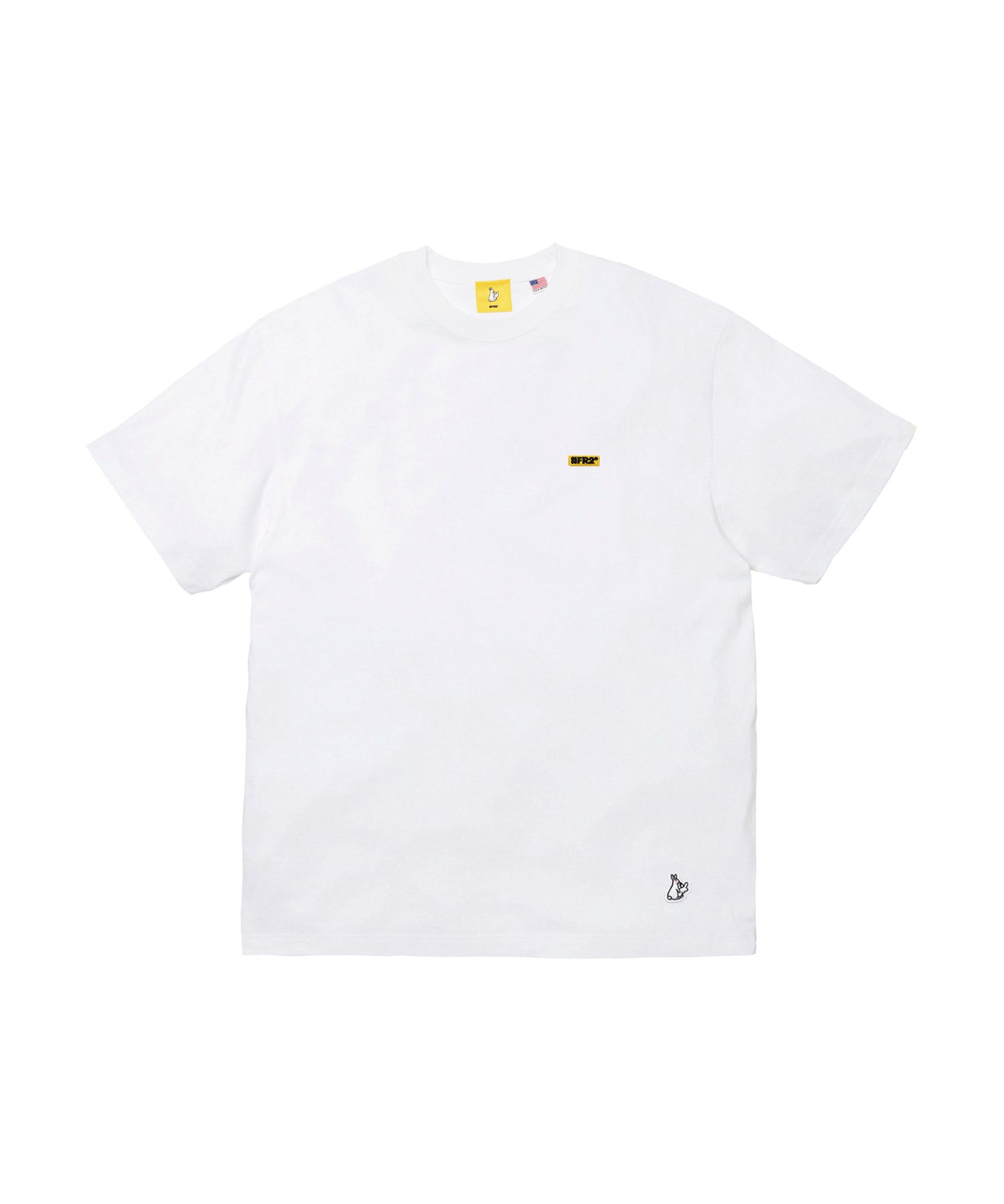 USA Cotton Small Box Logo Embroidery T-shirt – #FR2