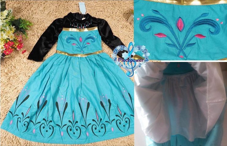 人気】エルサ戴冠式ドレス 子供用: FROZENアナ雪 コスプレ