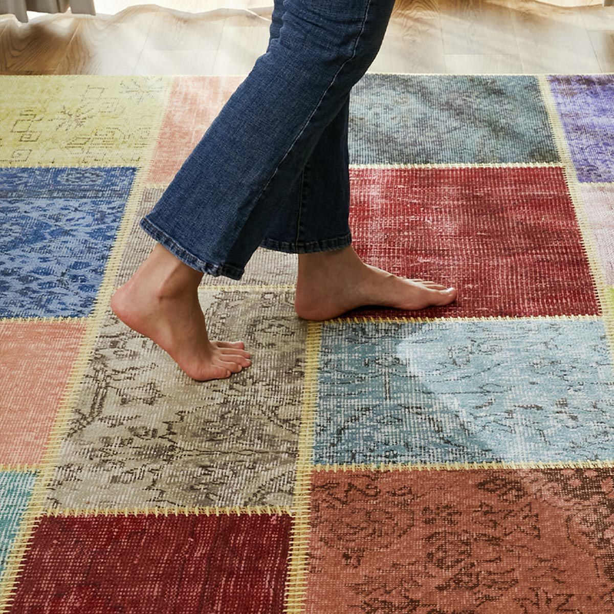 ビンテージパッチワークラグ ラグ | オーダーカーペット・ラグのFROM FLOOR