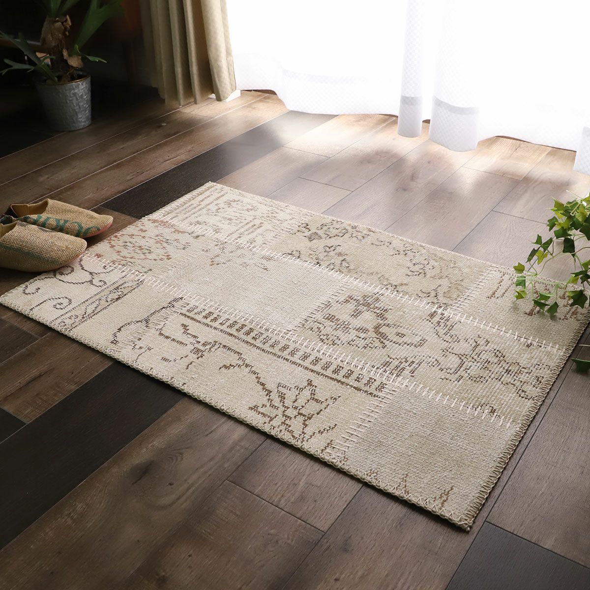 ビンテージパッチワークマット 玄関マット | オーダーカーペット・ラグ