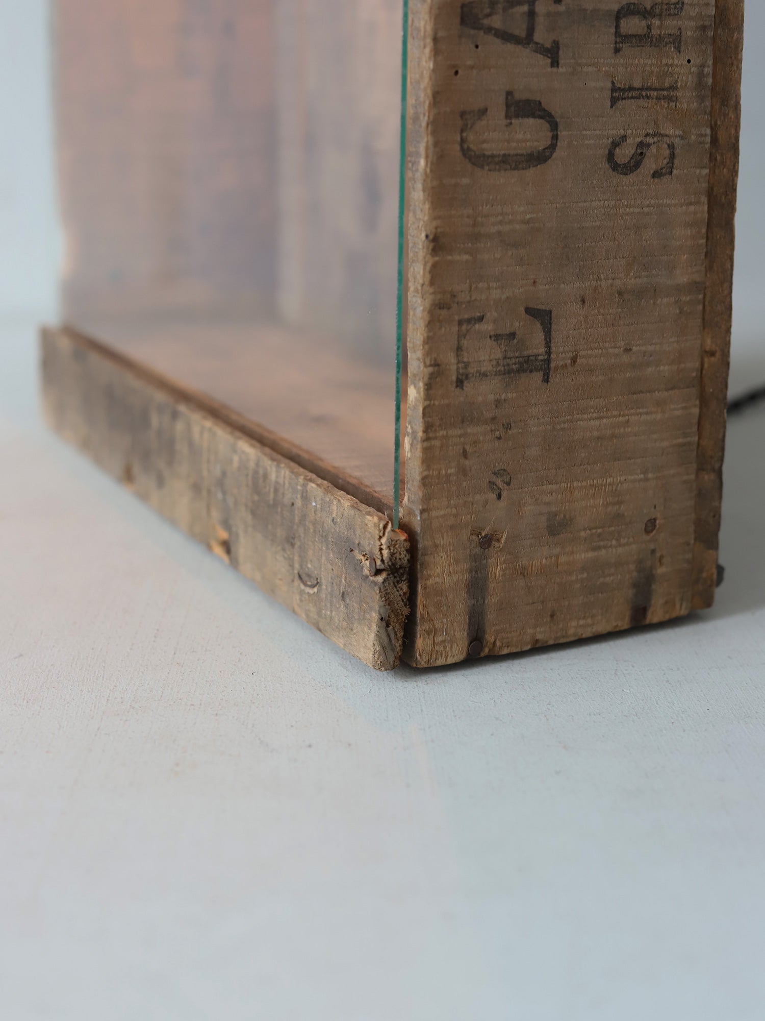 GLASSCASE WITH LAMP – FIVE FROM THE GROUND