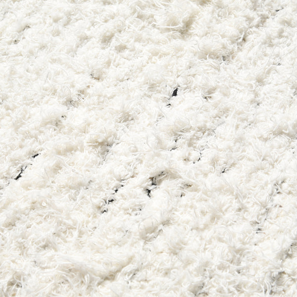 シャギー コットン ラグ M 2000×1400 ホワイト | Francfranc（フラン