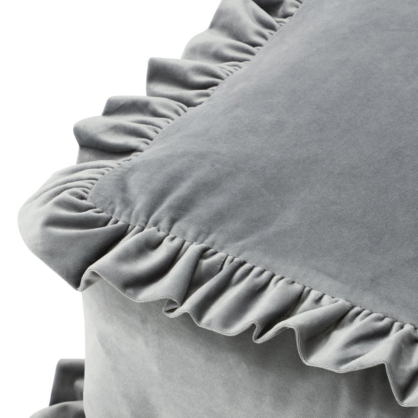 EC限定】クッションになるふとん収納ケース フリル S ライトグレー