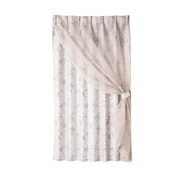 リリア ダブルカーテン ベージュ H1780×W1000 （レース&ドレープ/既製