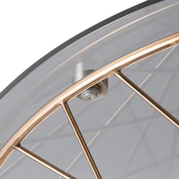 マーリア コーヒーテーブル ブラック×ゴールド（φ800） | Francfranc