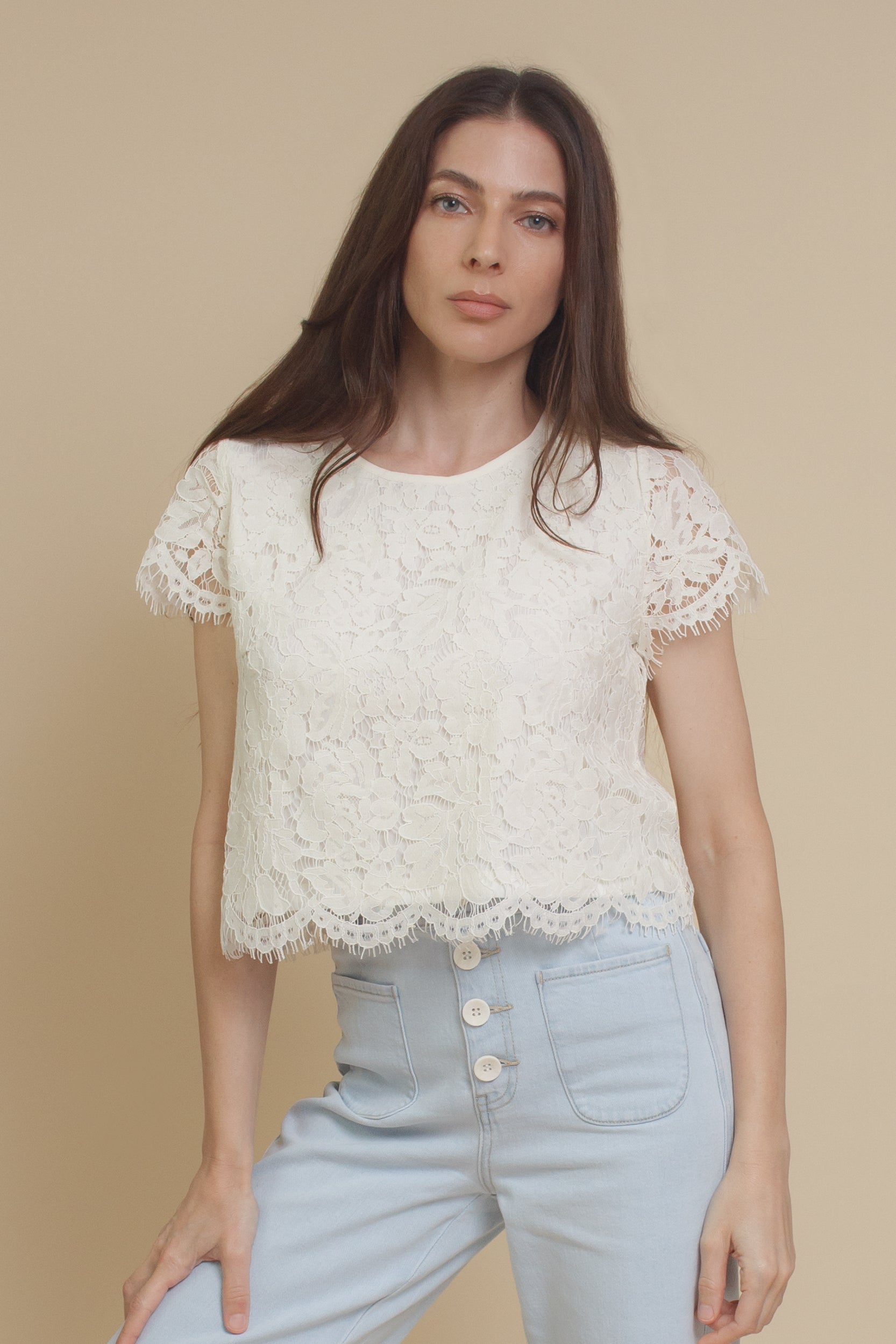 Mod Ref Joslyn Lace Top – Franklin Sunset