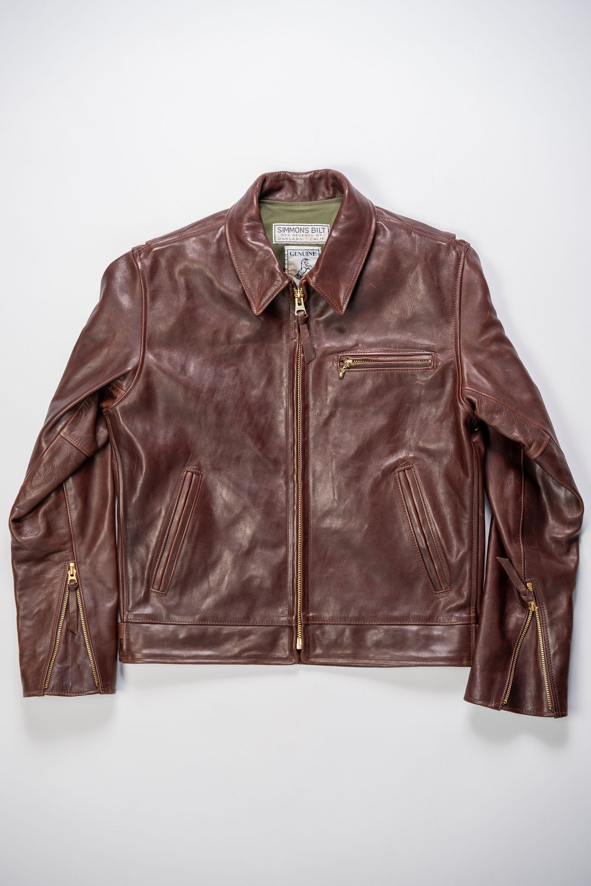 Simmons Bilt x Franklin & Poe Citywide Jacket - Japanese Brown Horsehi