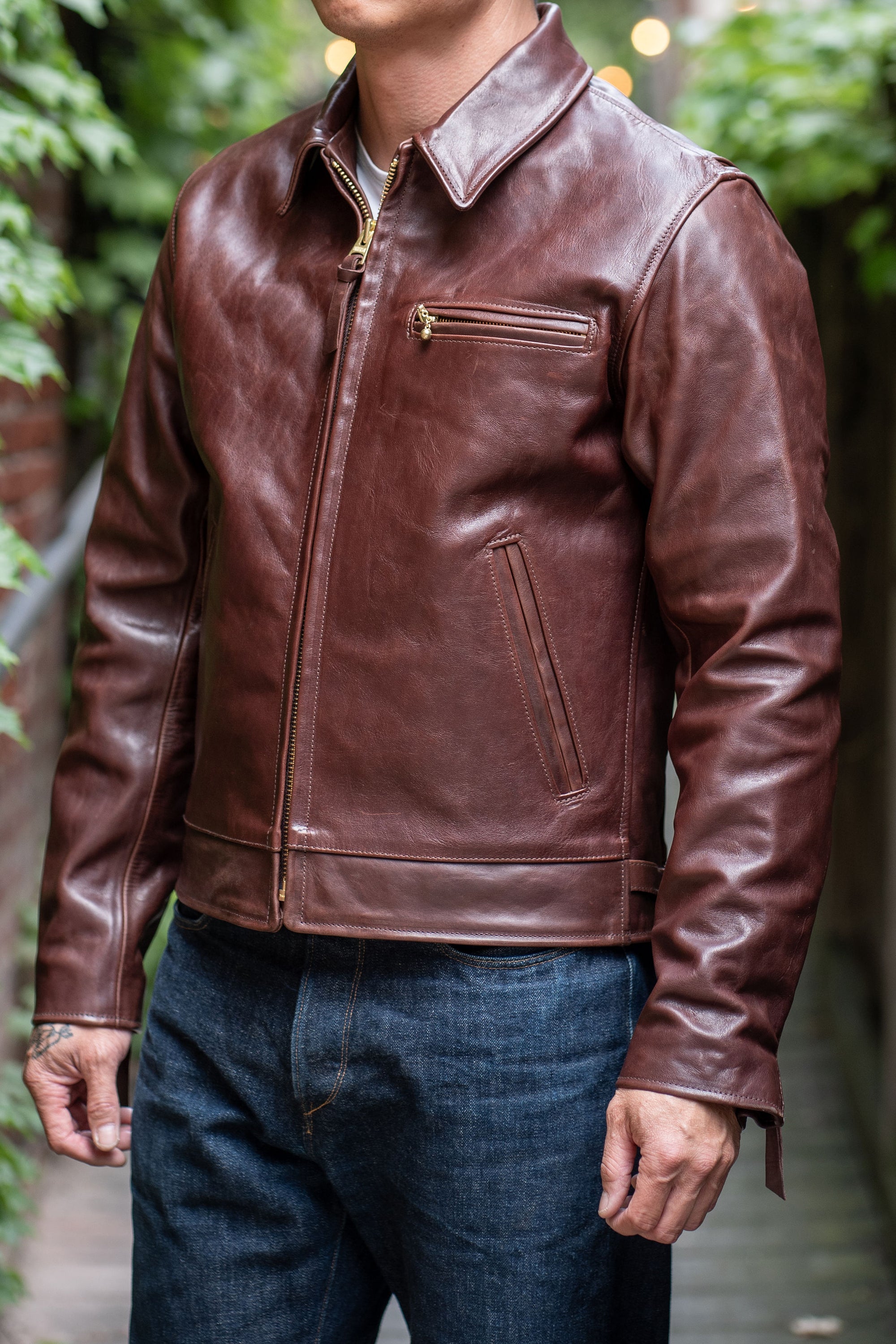 Simmons Bilt x Franklin & Poe Citywide Jacket - Japanese Brown Horsehi