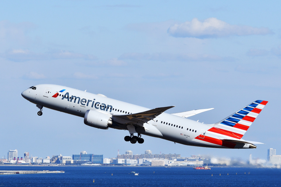 アメリカン航空 Boeing 787-8 Dreamliner N876AL 羽田空港 航空フォト