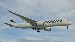 Bringing us together since 1923」特別塗装機 フィンエアー (A350-900