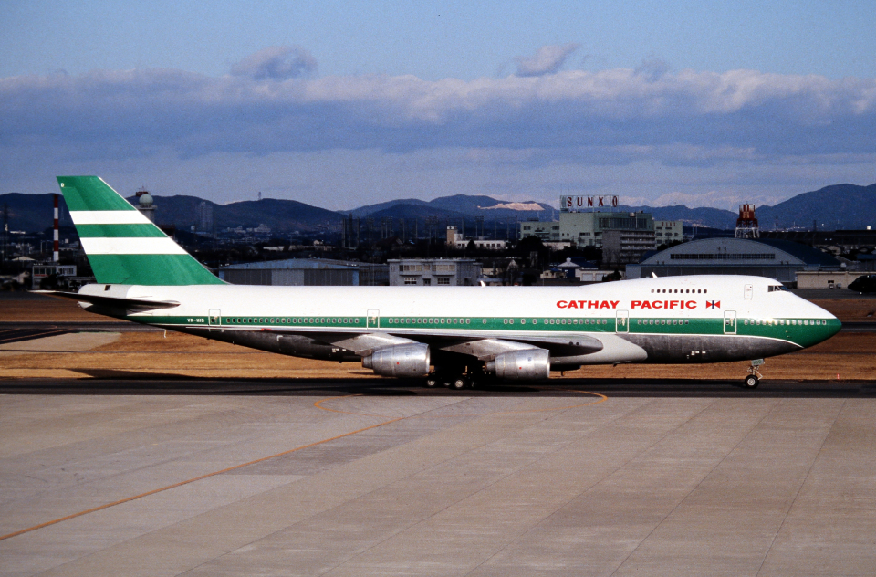 航空写真(フォト・画像)：キャセイパシフィック航空 Boeing 747-200 VR