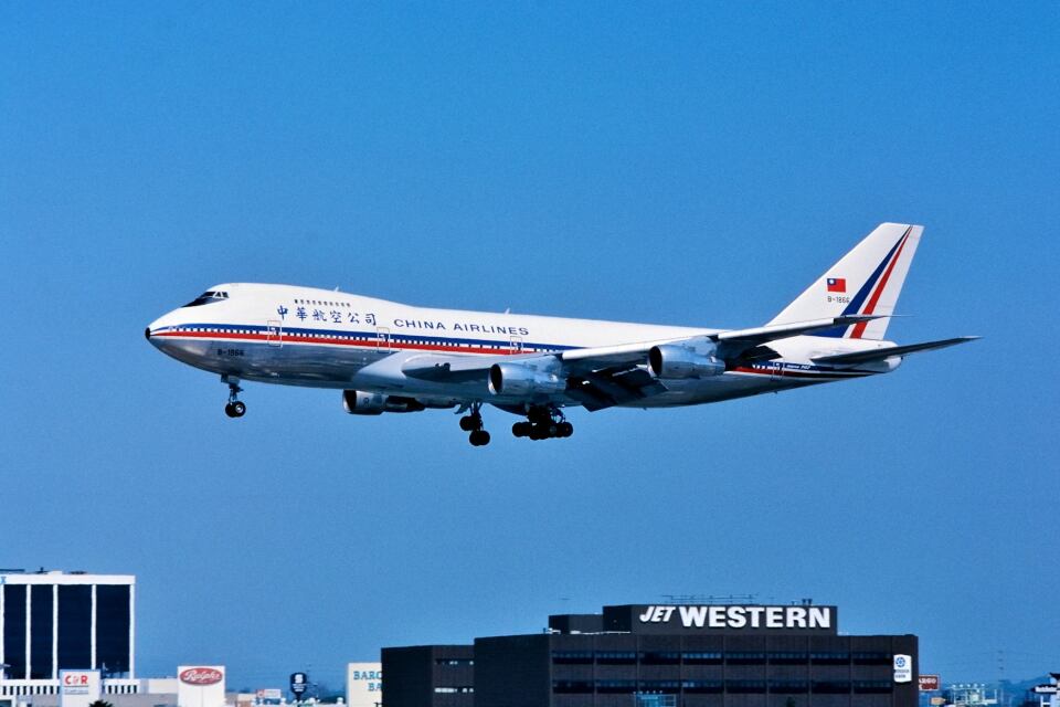 チャイナエアライン Boeing 747-200 B-1866 ロサンゼルス国際空港 航空