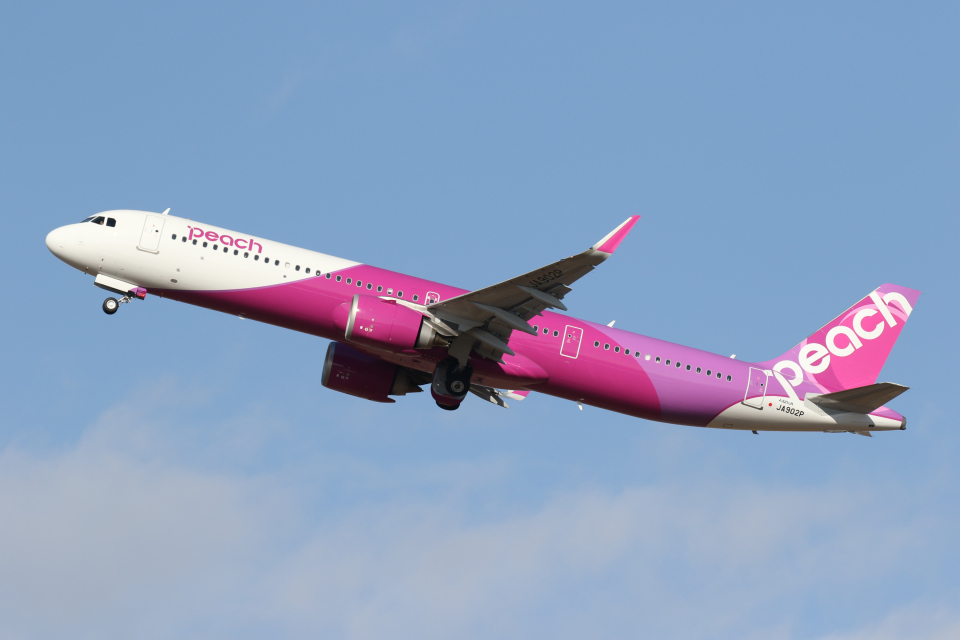 新品 peach ピーチ航空 AIRBUS A321neo 1/200 JC Wings 1:200 ピーチ