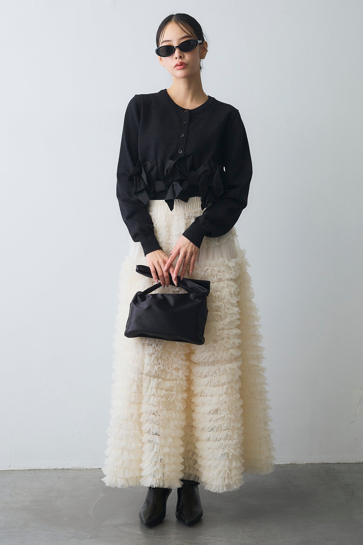 予約/SET]ホイップチュールティアードスカート+ホイップチュール