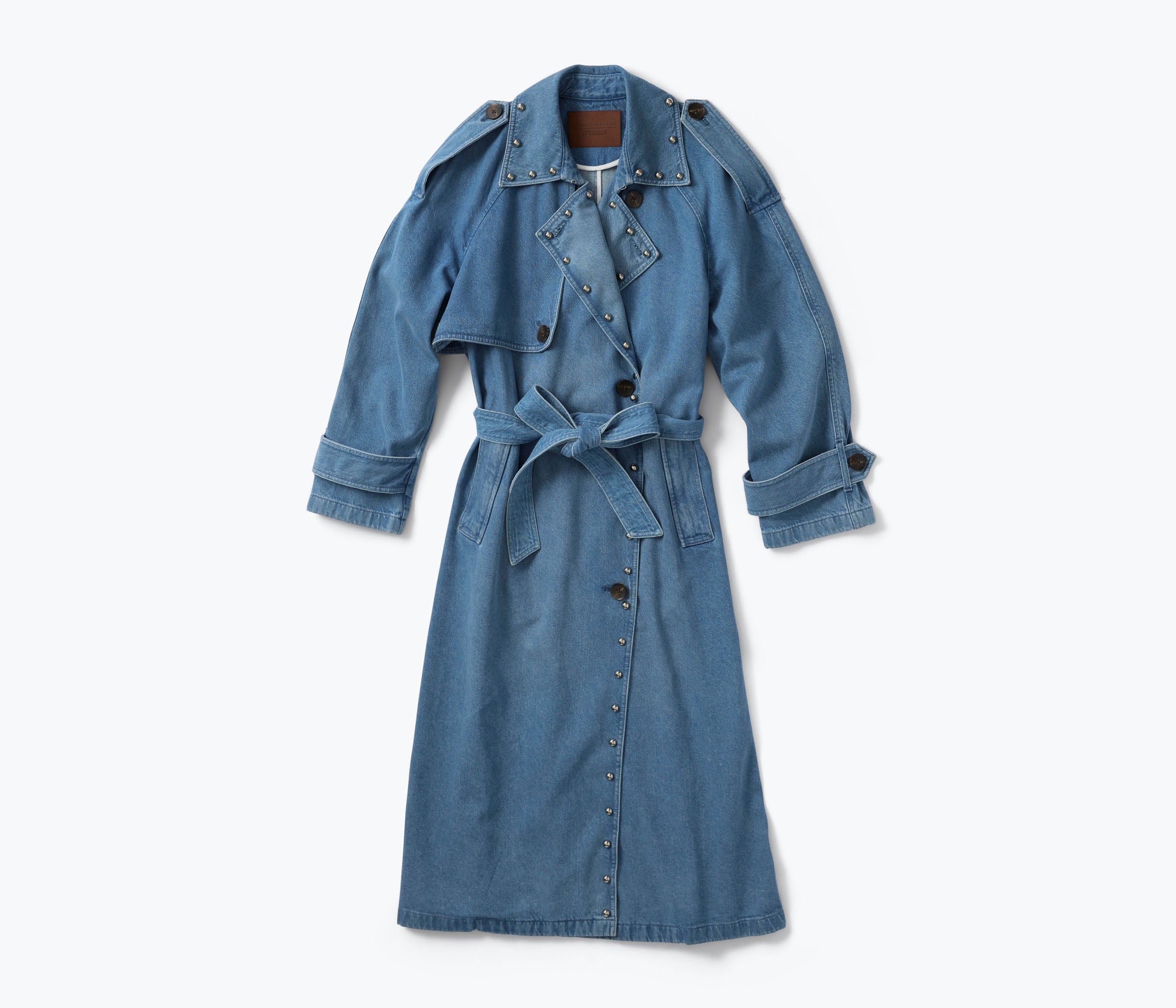 FS x DEREK LAM 10 CROSBY STUDDED DENIM TRENCH COAT – FREDA SALVADOR