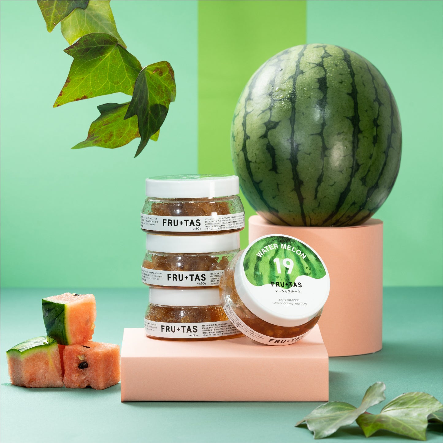WATER MELON（スイカ）FRU+TAS ノンニコチンシーシャフレーバー