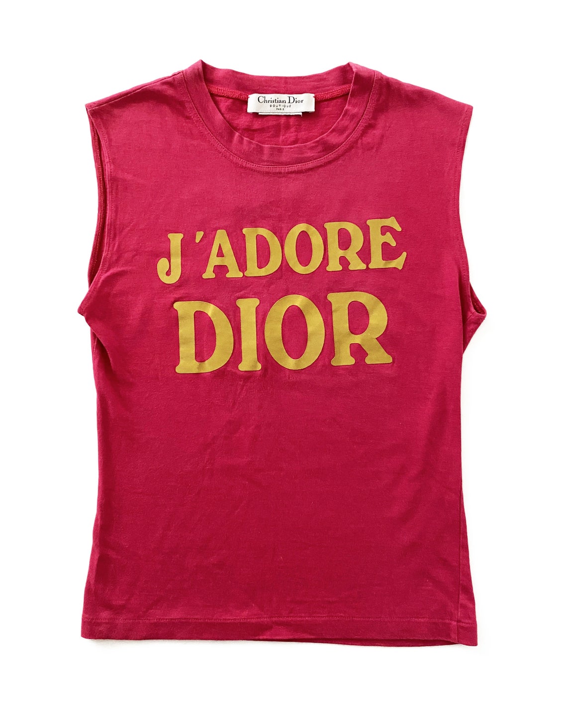 Christian Dior J'adore Dior Logo Print Tank Top – FRUIT Vintage
