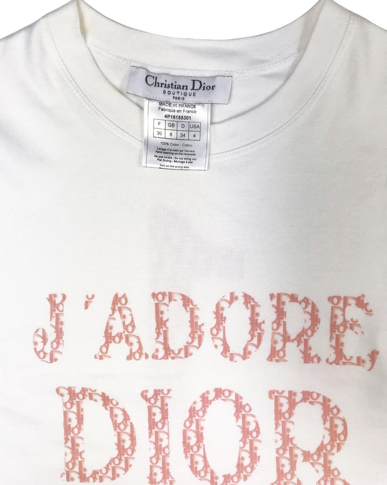 Christian Dior J'adore Dior Logo Trotter Print Tank Top – FRUIT