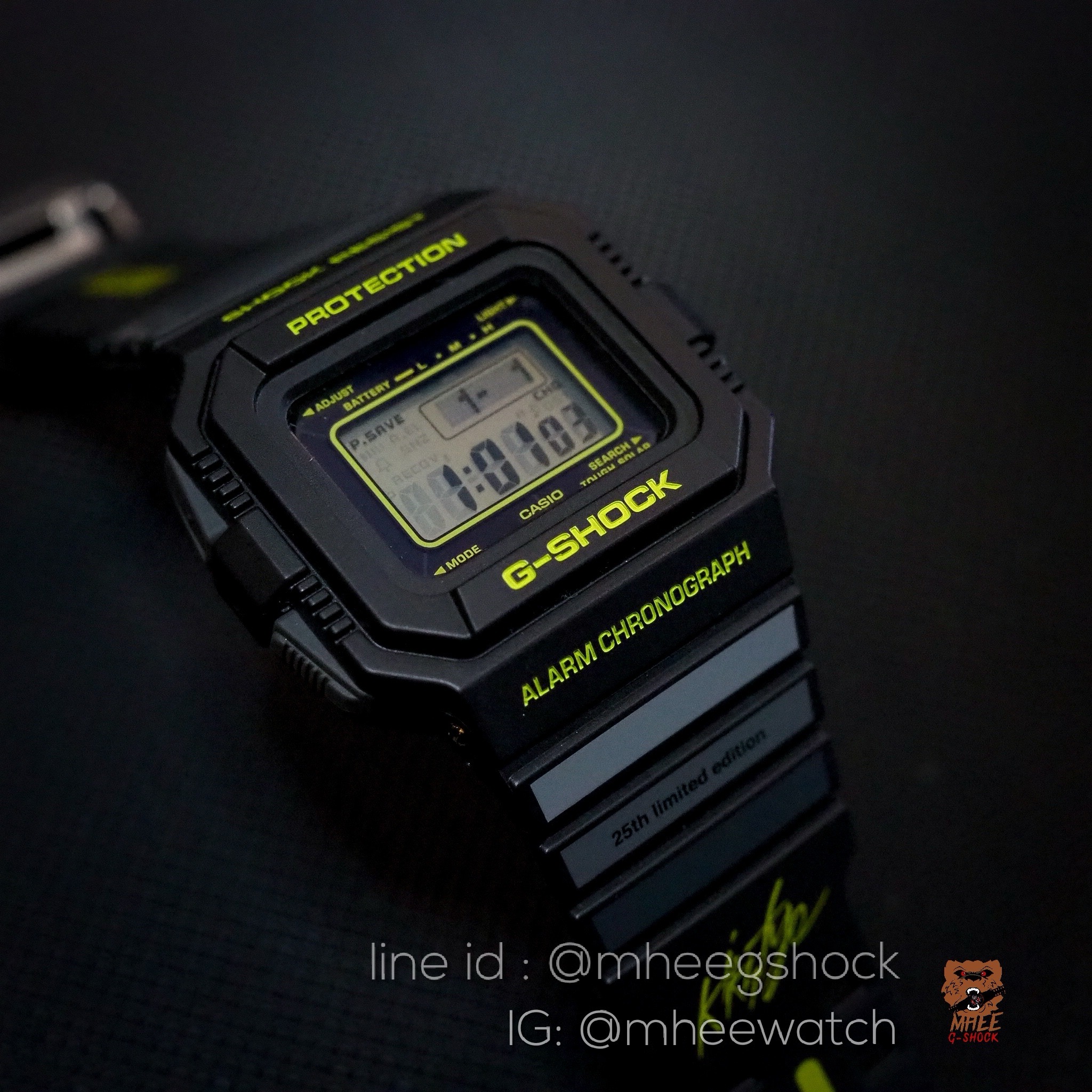 Casio G-Shock G5500 KIKS TYO Japan 25th Air Max 95 Neon Solar