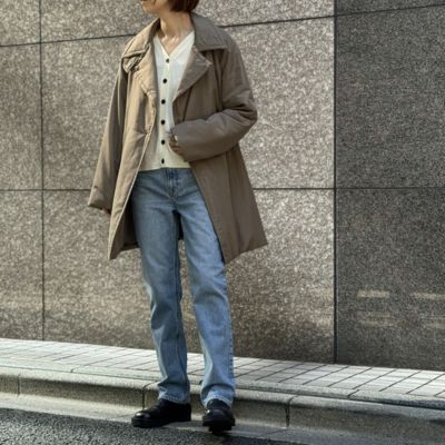 M7days(エムセブンデイズ)の中綿入りトレンチショートコート通販